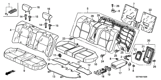 TL REAR SEAT