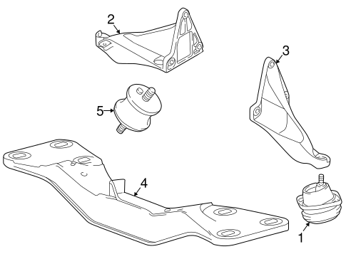 750iL ENGINE & TRANS MOUNTING