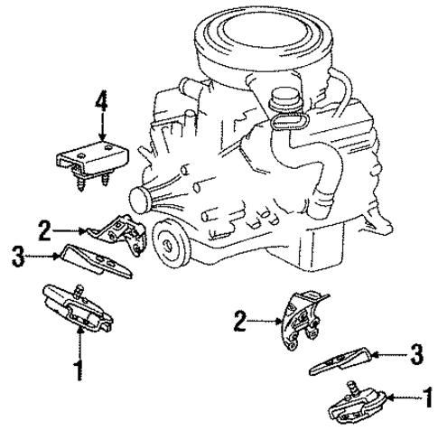 Rodeo ENGINE & TRANS MOUNTING