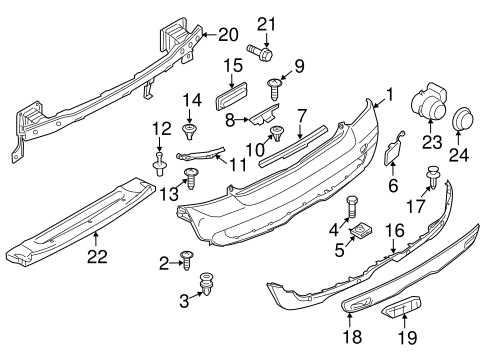 Cooper BUMPER & COMPONENTS - REAR 2