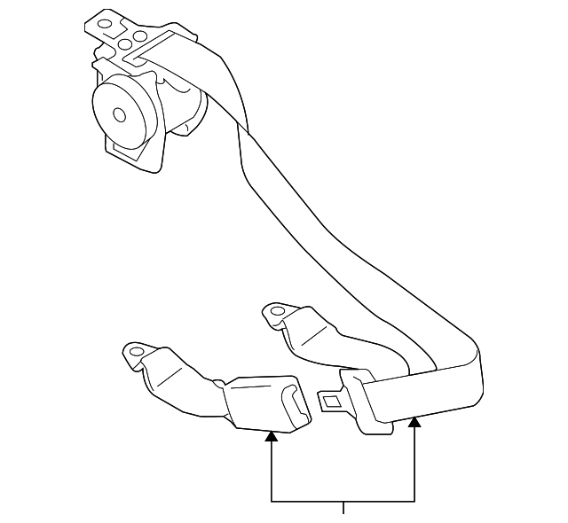 84906808405PK Деталь CENTER BELT ASSY