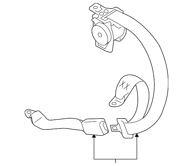8490480850V6N Деталь OUTER BELT ASSY, RIGHT
