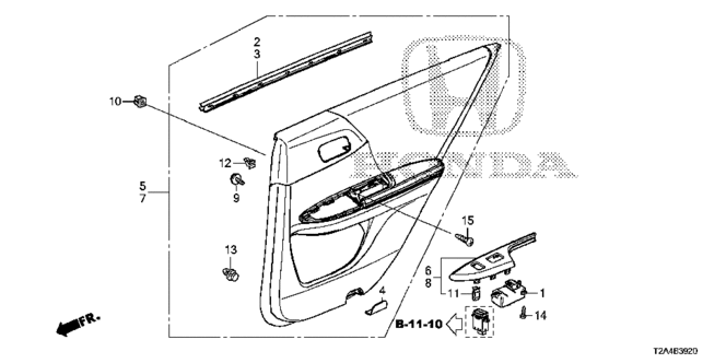 INTERIOR / BUMPER/REAR DOOR LINING for 2013 Honda ACCORD SEDAN #1
