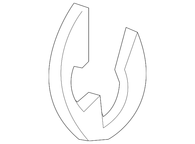 6026125 Деталь LOCK CYLINDER CLIP, RIGHT