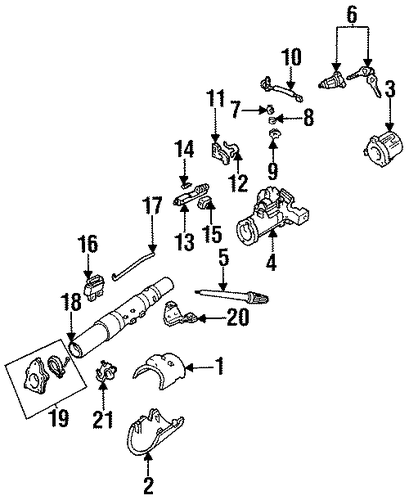 B3000 IGNITION LOCK