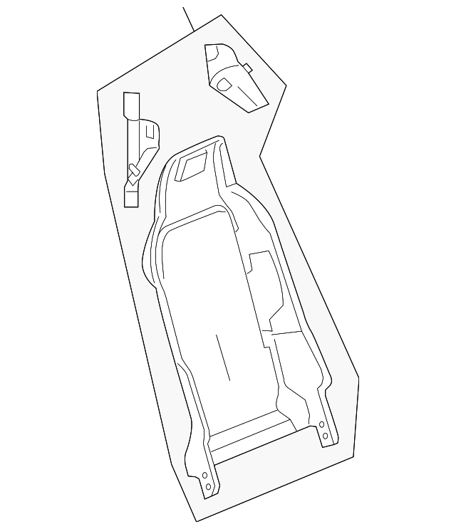 88993297 Деталь SEAT BACK FRAME, LEFT