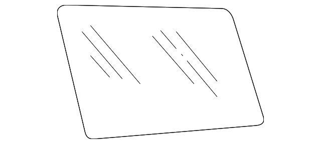 4084516 Деталь REAR GLASS, RIGHT