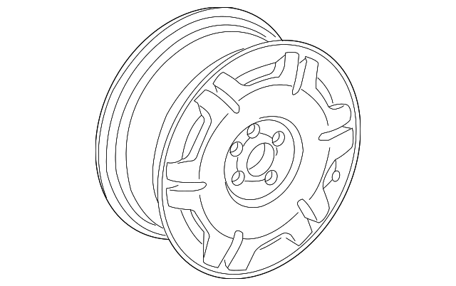 3B7-601-025-F-8Z8 Деталь WHEEL, ALLOY