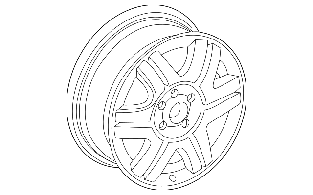 3B7-601-025-Z31 Деталь WHEEL, ALLOY