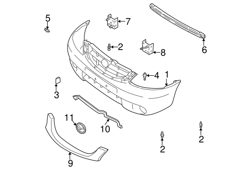 Tribute BUMPER & COMPONENTS - FRONT