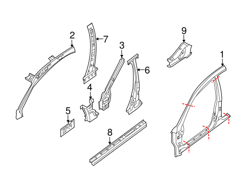 Altima CENTER PILLAR & ROCKER