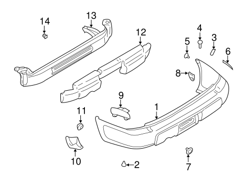 Forester BUMPER & COMPONENTS - REAR