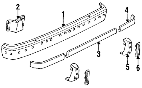 B150 BUMPER ASSEMBLY - REAR 2