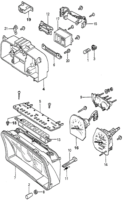 ELECTRICAL / EXHAUST / HEATER / FUEL/METER COMPONENTS for 1979 Honda ACCORD HATCHBACK #1