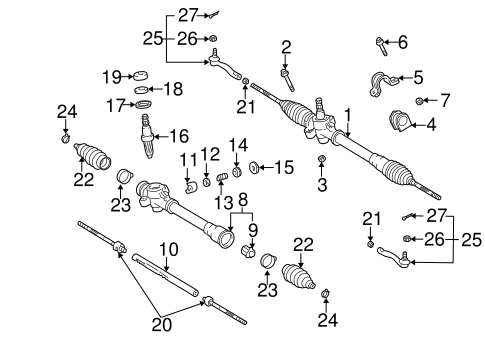 Echo STEERING GEAR & LINKAGE 3