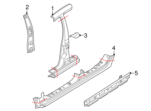 Lancer CENTER PILLAR & ROCKER