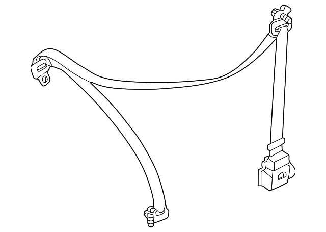 LC62-57-730J-80 Деталь OUTER BELT ASSY, RIGHT
