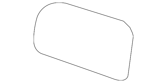 87611-0W100 Деталь MIRROR GLASS, LEFT