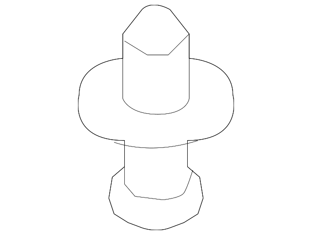 MU001623 BUMPER COVER CLIP
