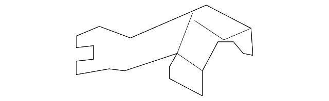 82485-2B000 Деталь HANDLE, OUTSIDE SUPPORT BRACKET, LEFT