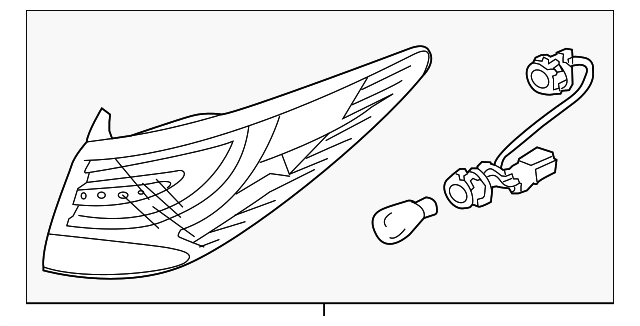92402-2S520 Деталь TAIL LAMP ASSY, RIGHT