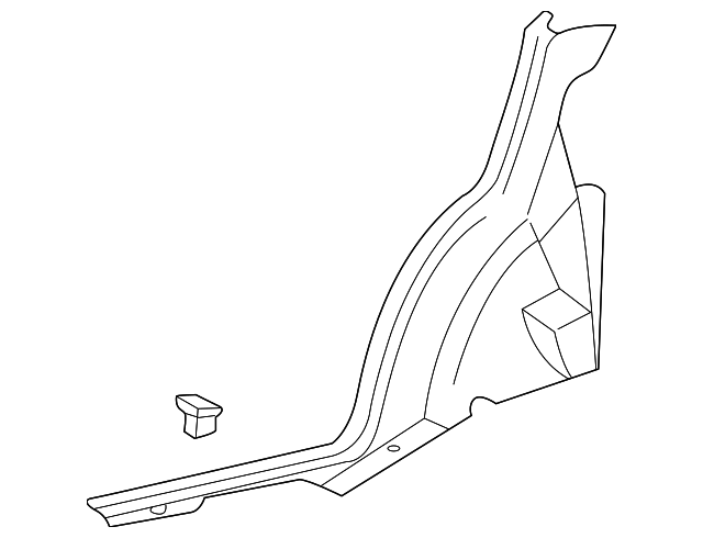 85880-25100-LT Деталь LOWER QTR TRIM, LEFT