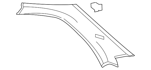 85850-25170-LT Деталь UPPER QTR TRIM, LEFT