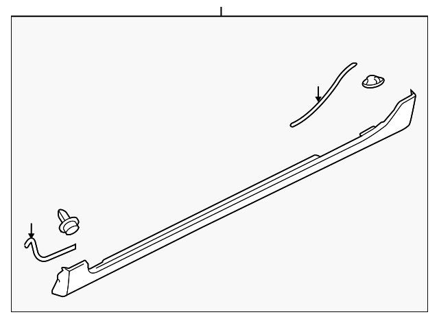 BR5S-51-P40C-11 Деталь ROCKER MOLDING, RIGHT