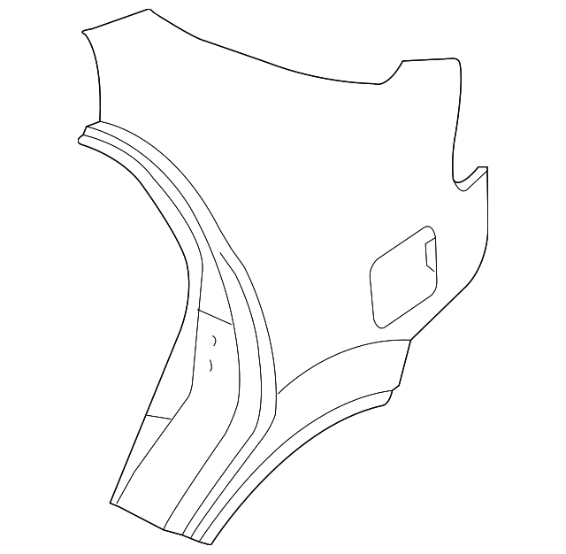 6411285Z10 Деталь QUARTER PANEL, RIGHT