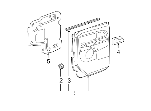 Colorado INTERIOR TRIM - REAR DOOR 3