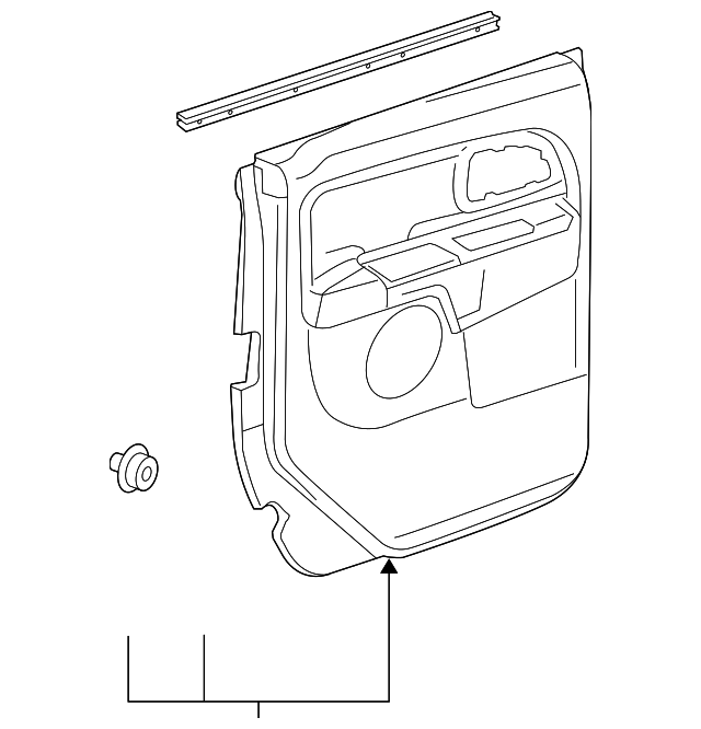 15125928 Деталь DOOR TRIM PANEL, LEFT