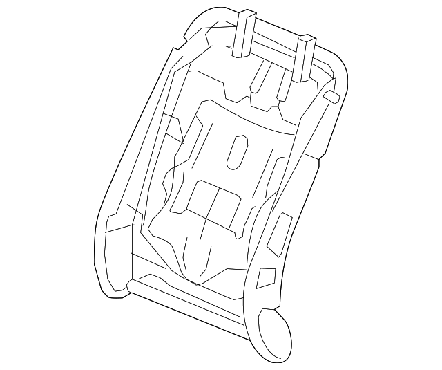 81126-T5R-A01 FRAME, R. FR. SEAT-BACK