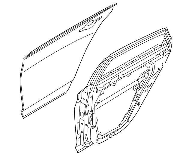 77003-C1010 Деталь DOOR SHELL, LEFT