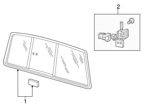B3000 GLASS & HARDWARE - BACK