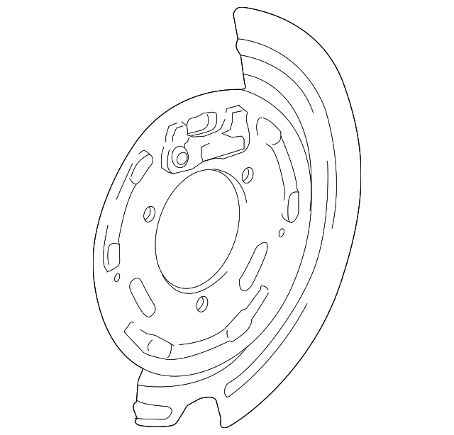 23147374 Деталь BACKING PLATE, LEFT