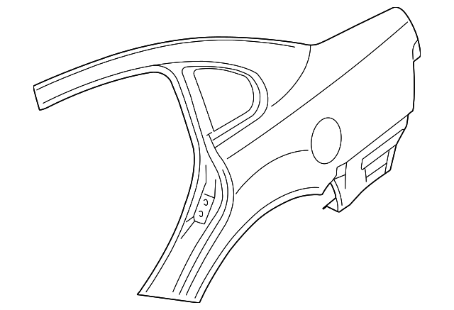3B5-809-843-A Деталь QUARTER PANEL, LEFT