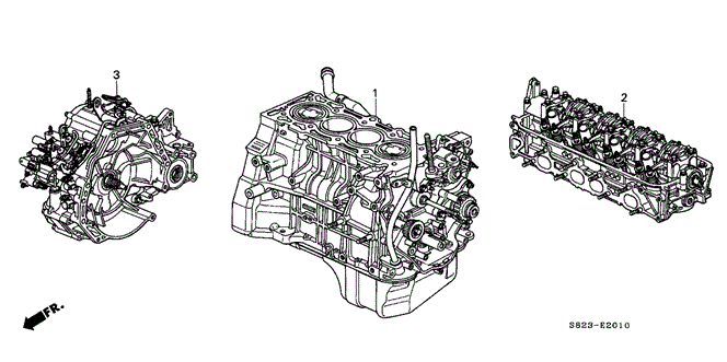 ENGINE/ENGINE ASSY. - TRANSMISSION ASSY. (L4) for 2001 Honda ACCORD COUPE #1