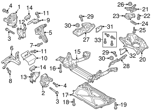 A7 Quattro ENGINE & TRANS MOUNTING