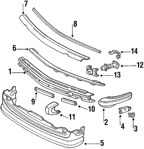 560SL BUMPER ASSEMBLY