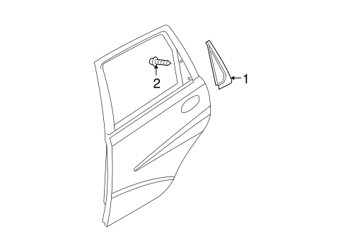 Aveo EXTERIOR TRIM - REAR DOOR 2
