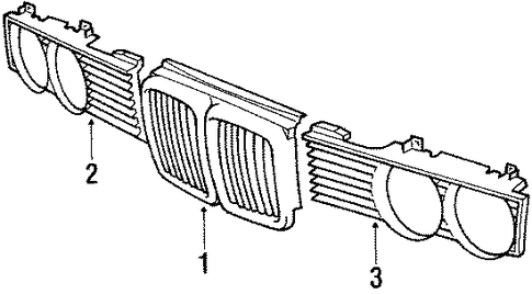 735iL GRILLE & COMPONENTS