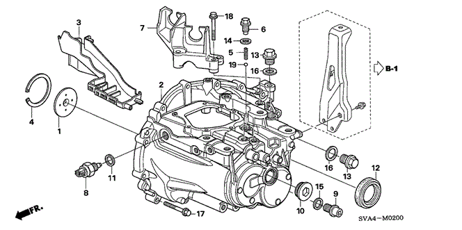 CIVIC COUPE TRANSMISSION CASE (1.8L)