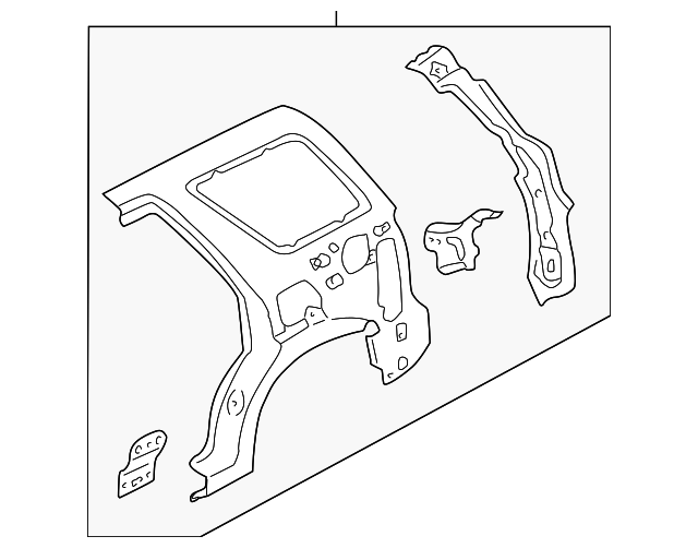 YL8Z7827864DA Деталь INNER PANEL ASSY, RIGHT