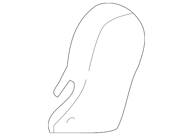 71844-08010-E0 Деталь RECLINE COVER, RIGHT