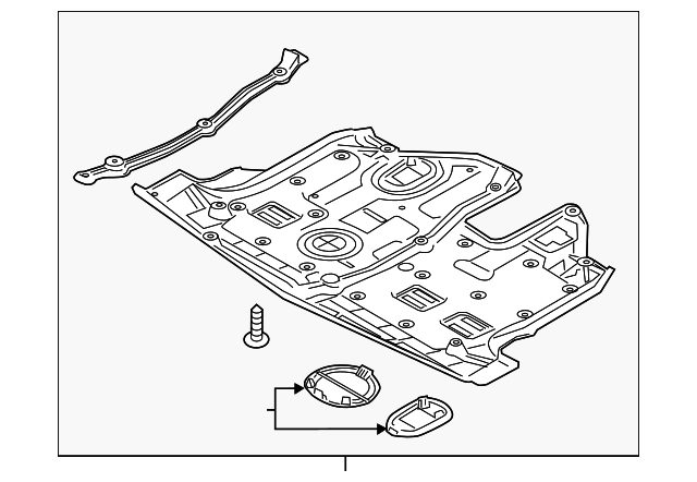 29110-1U500 Деталь UNDERBODY SHIELD