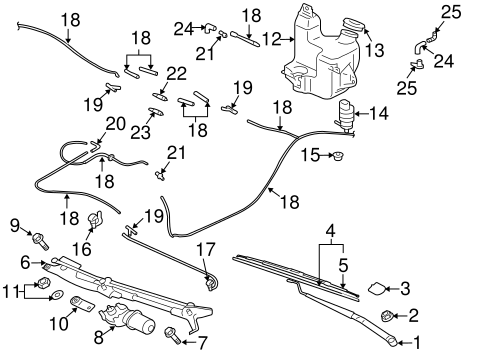 Lancer WIPER & WASHER COMPONENTS