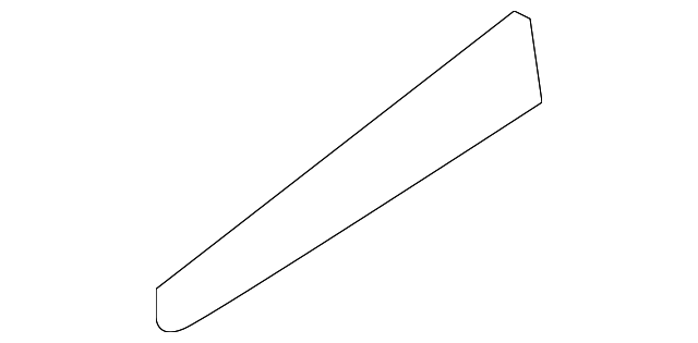 5727A309 Деталь MIRROR OUTSIDE LOWER SEAL, LEFT