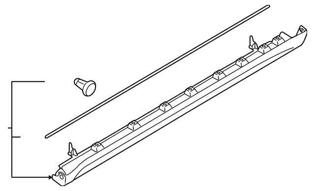 7724054L10ZFN Деталь ROCKER MOLDING, LEFT
