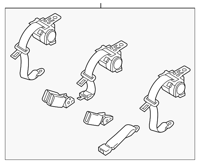 84908578105PK Деталь SEAT BELT ASSY