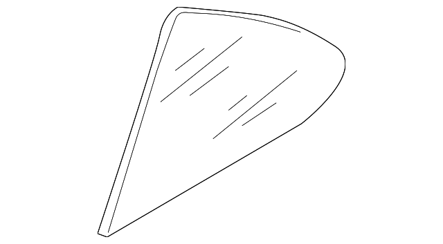 82262-5M000 Деталь FIXED GLASS, RIGHT